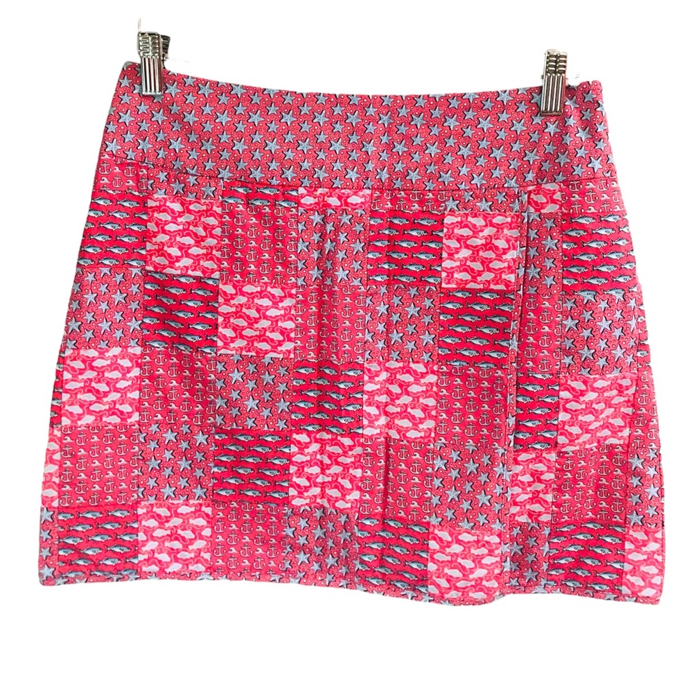 Vineyard Vines Patch Wrap Summer Mini Skirt Sz 4